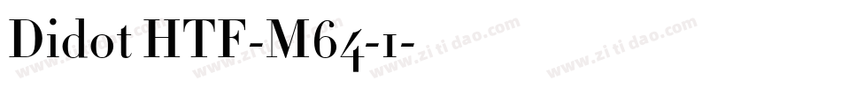 Didot HTF-M64-1字体转换
